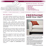 the aquawave homepage